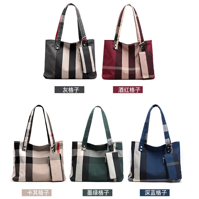 Women Waterproof Tote Causal Shopping Bag Ladies Cloth Shoulder Bag