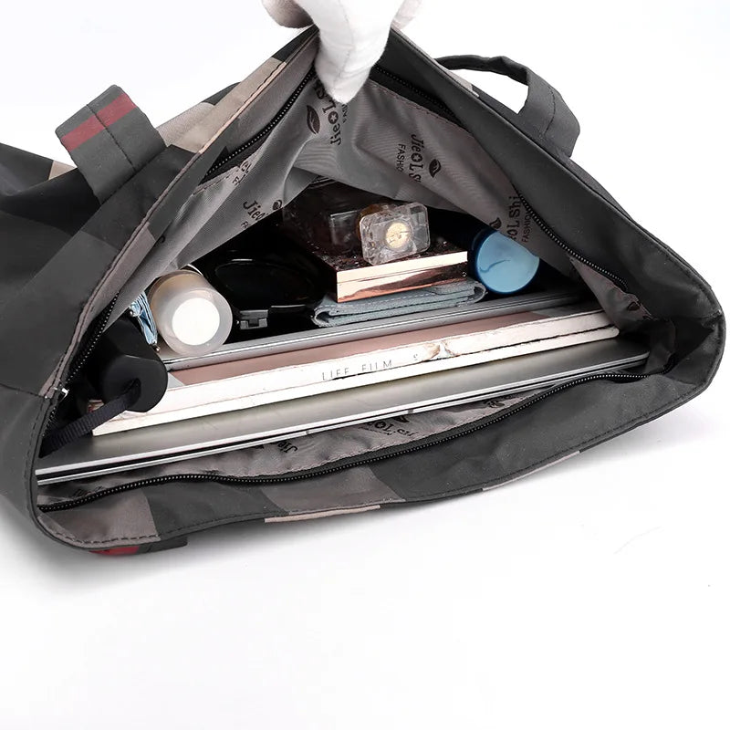 Women Waterproof Tote Causal Shopping Bag Ladies Cloth Shoulder Bag