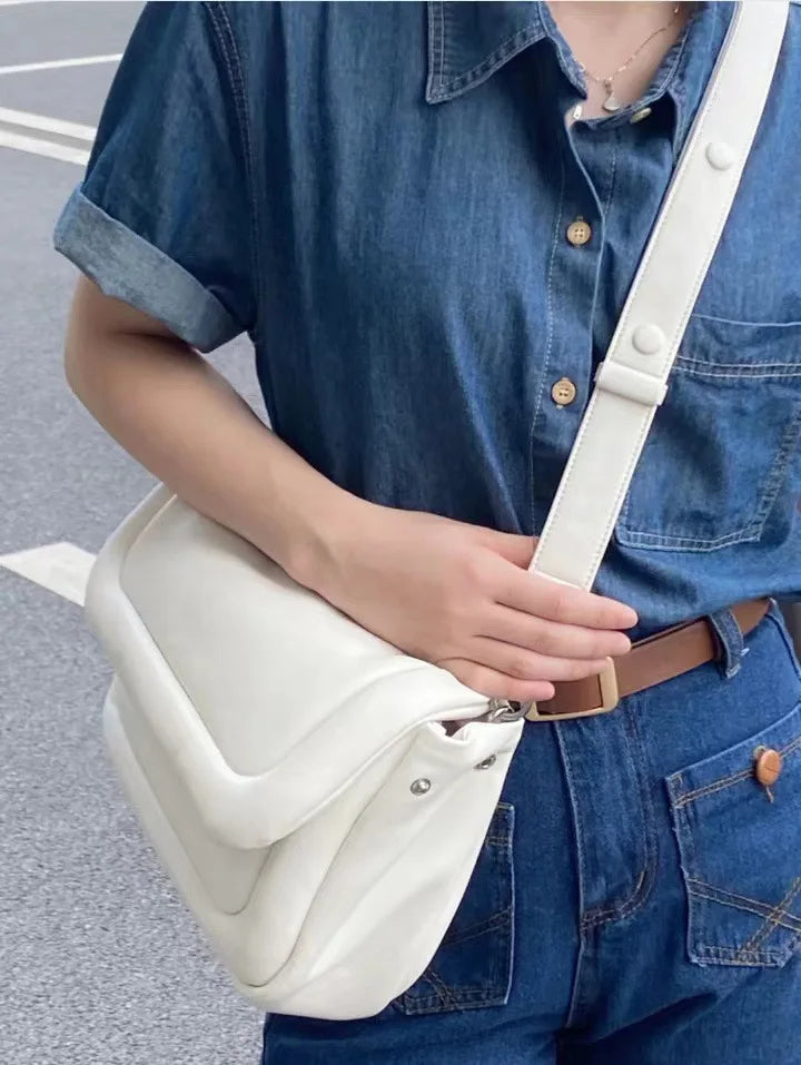 Women Winter Cotton Handbag Purses Quilted Crossbody Bag Large Ladies Bags