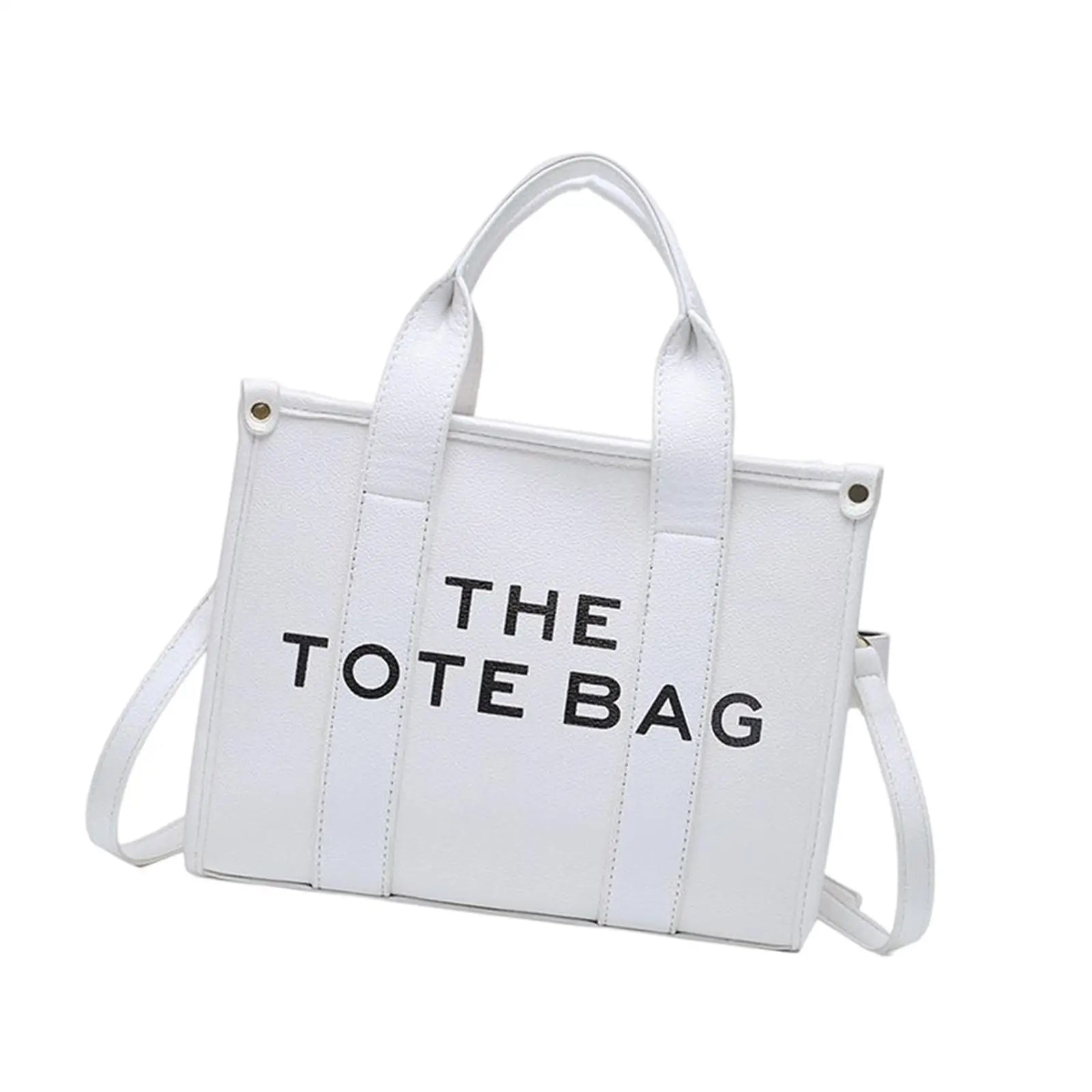Women Work Tote Handbag PU Leather with Shoulder Strap Daily Use Bag