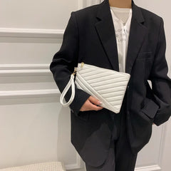 Chic Leather Envelope Wristlet Bag for Women