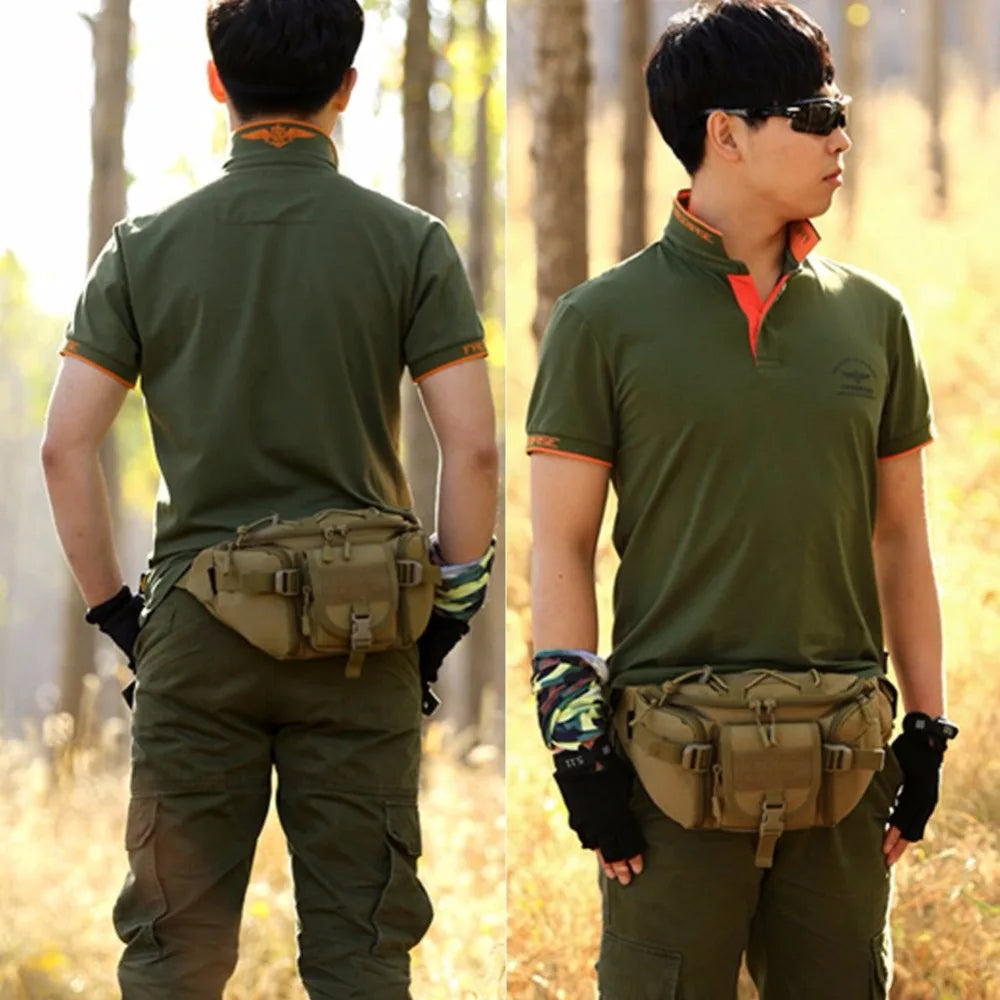 Water Resistant Hip Pack Tactical Waist Bag for Outdoor Hiking Climbing