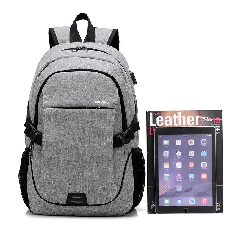 USB Charging Laptop Backpack Business Student Bag