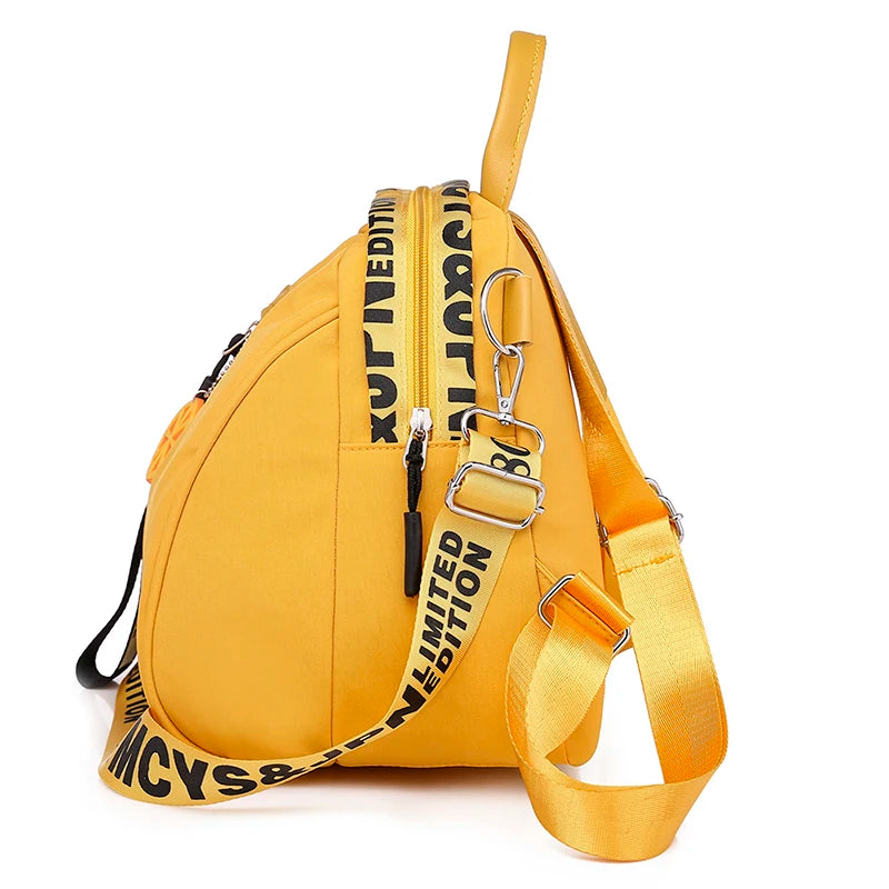 Casual Letter Multi-Function Women Backpack for Teenage Girl