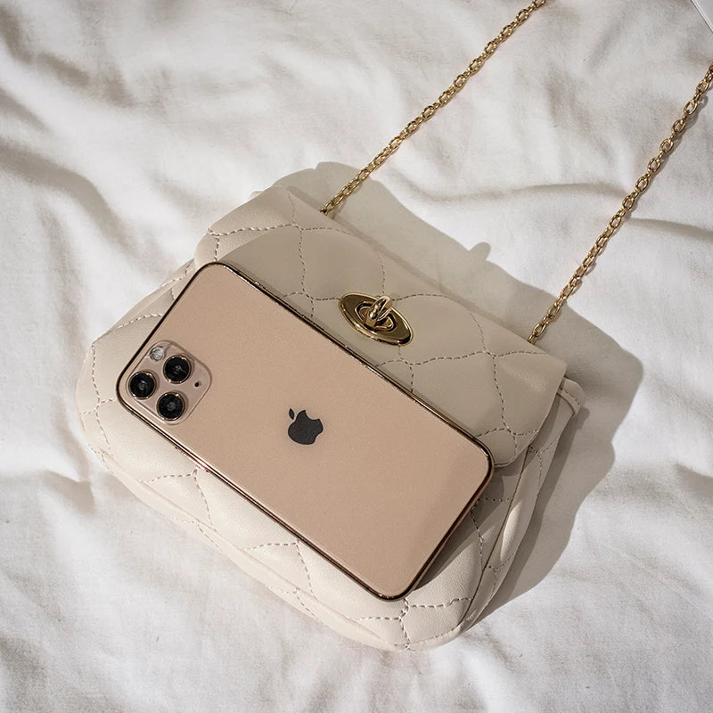 Rhombus Chain Bag Wild Single Shoulder Messenger Bag Wallet