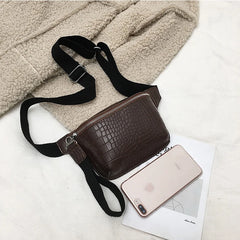 Crocodile Multicolor Messenger Chest Bag Clutch Female Handbag