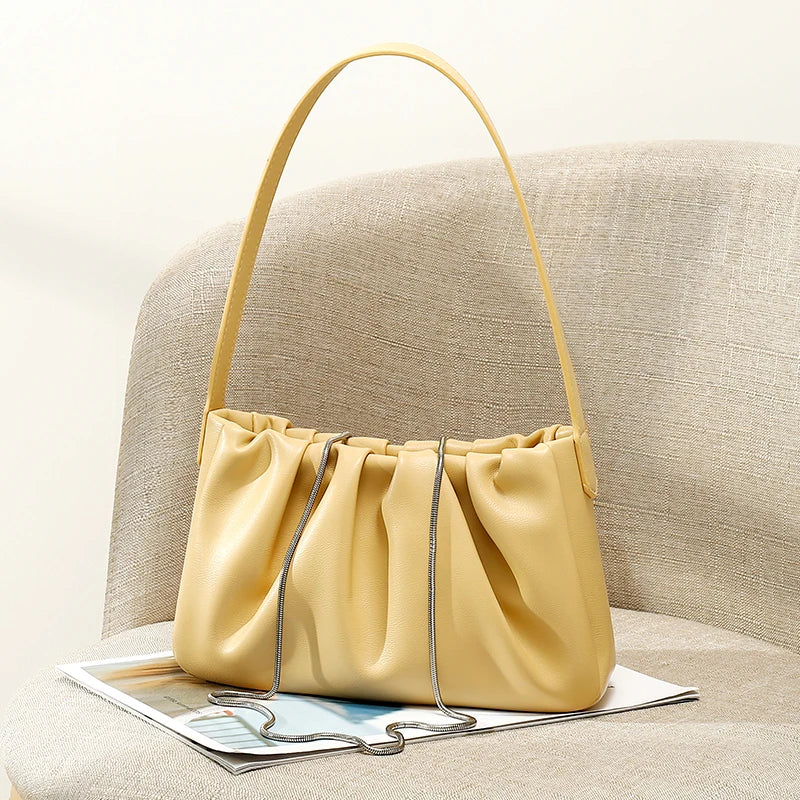 Women Lightweight Cloud Bag Chain Shoulder Messenger Bag