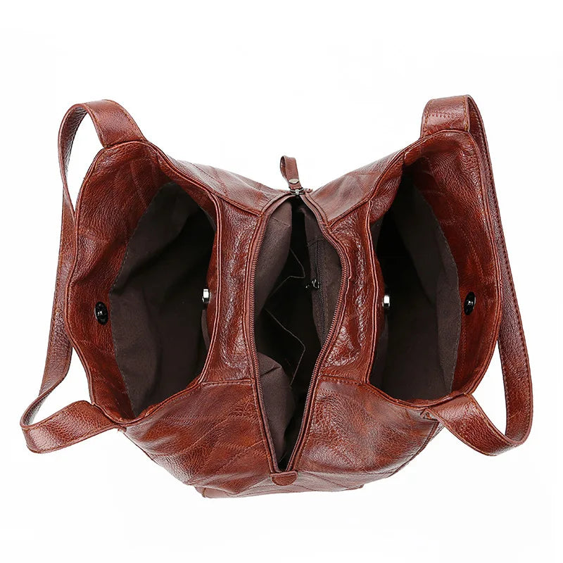 Soft Leather Women's Crossbody Bag, Wild Shoulder Capacity Handbag