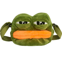 Plush Cartoon Frog Shoulder Bag