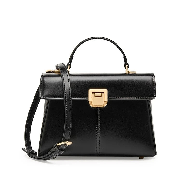 Women's Leather Commuter Bag High Shoulder Crossbody Bag