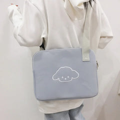 Cartoon Shoulder Bag for Women, Girl iPad Flat Liner Protective Cover 13 Inch