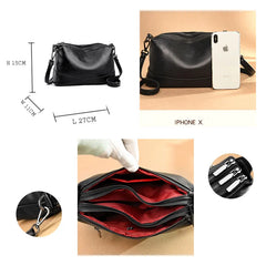 Women's Leather Shoulder Messenger Bag Tote Bag