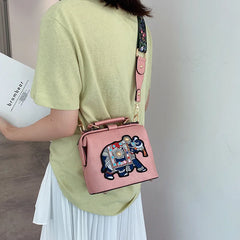 Women's Cartoon Doctor Shoulder Bag, Korean-Style Messenger Bag