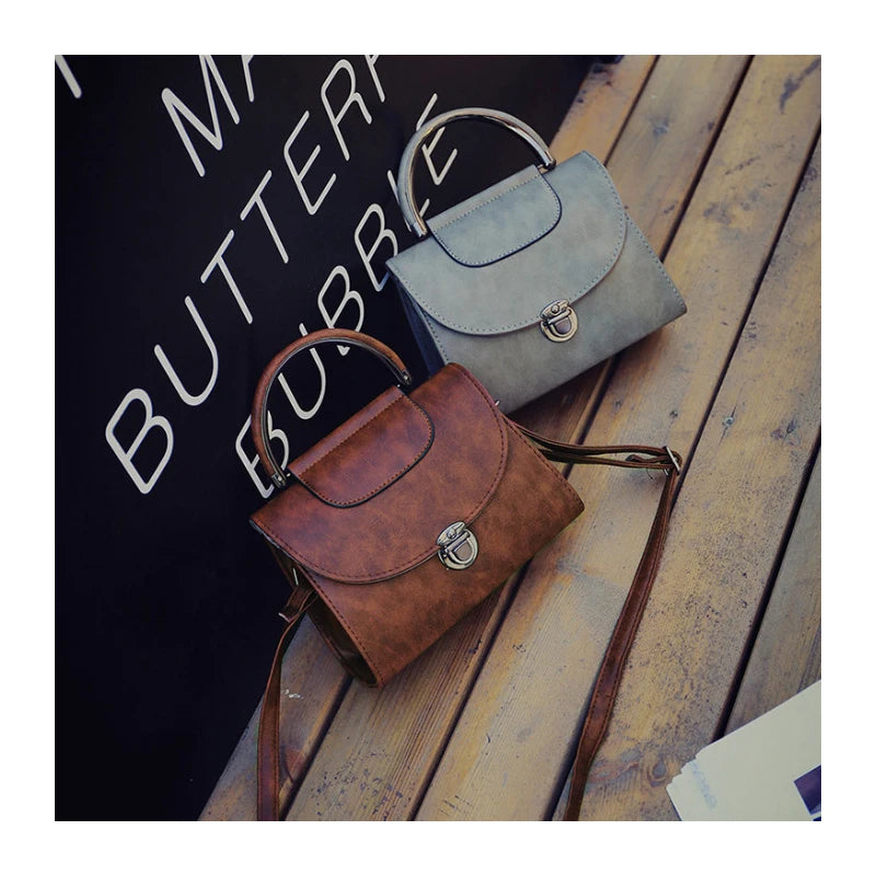 Women's Small Square Bag Retro Shoulder Handbag