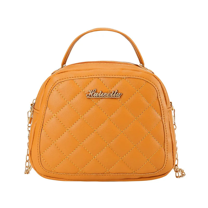 Women's Rhombus Chain Bag Casual Crossbody Shell Handbag
