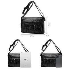 Soft Leather Shoulder Bag Large Capacity Crossbody Bag Wallet