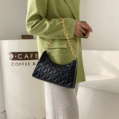 Women's Advanced Diamond Shoulder Bag Chain Handbag Shopping Bag