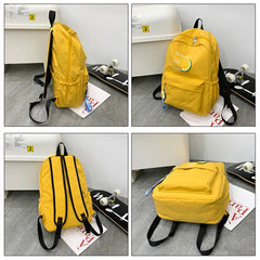 Women's Nylon Printing Backpack Large Capacity School Bag