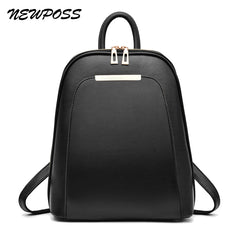 Women's Backpack Travel Large Backpack PU Leather Handbag Schoolbag For Girls