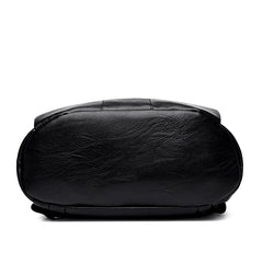 Women's Large PU Leather Backpack for Travel, School & Shoulder Bag