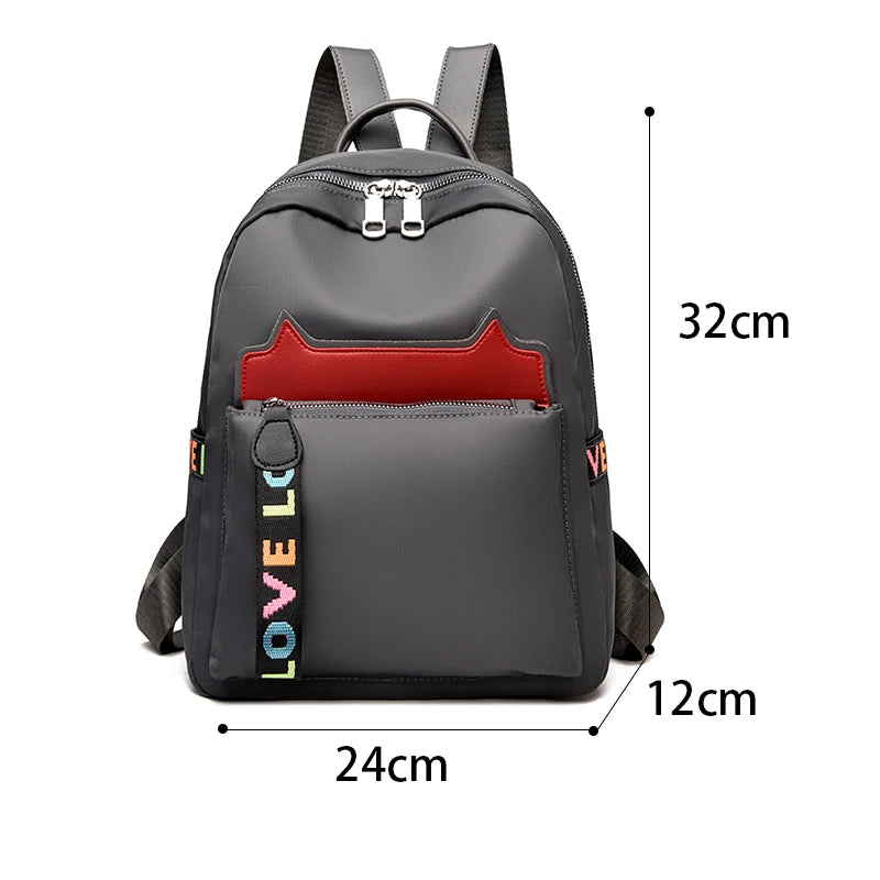 Women's Anti Theft School Backpack Large Capacity Bookbag