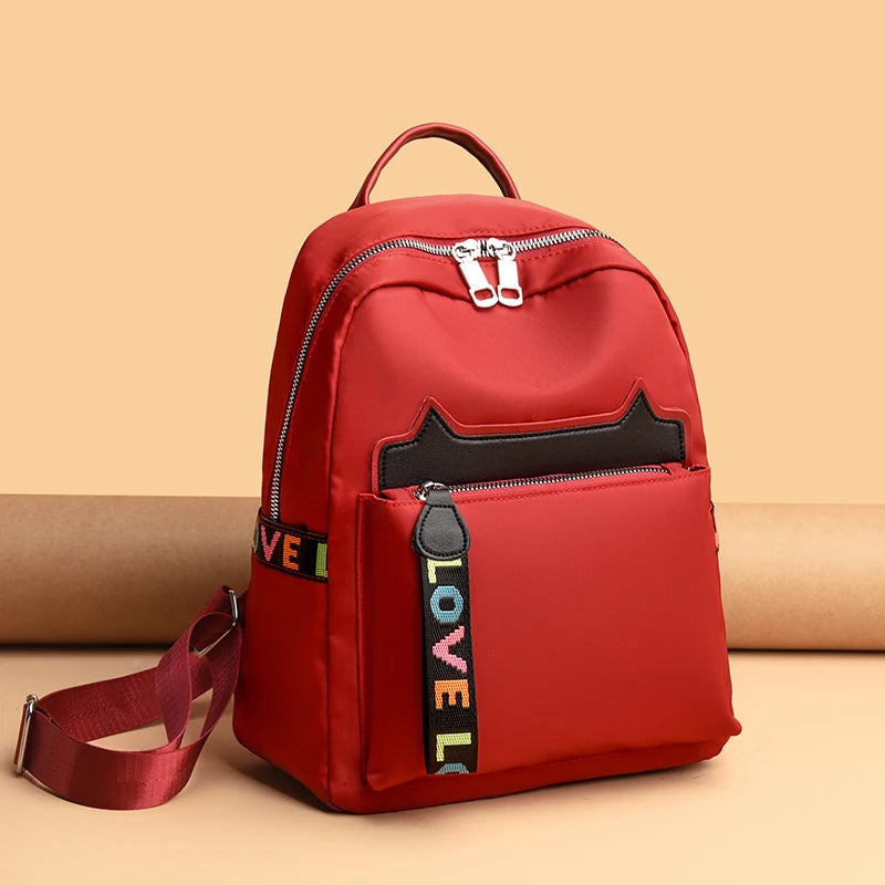 Women's Anti Theft School Backpack Large Capacity Bookbag