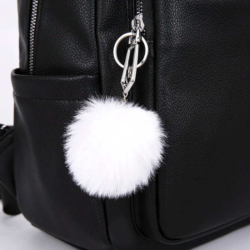 Women's PU Leather Backpack for Travel School Mochila