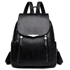 Women's Backpack Large PU Leather Handbag Schoolbag For Girls
