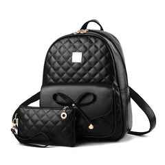 Women's PU Leather Backpack Shoulder Bag Small Girls' Mother Daughter Bags