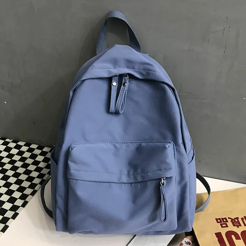 Canvas School Backpack Anti-theft Shoulder Bag for Girls