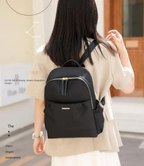 Women's Waterproof Oxford Cloth Backpack Vertical Square