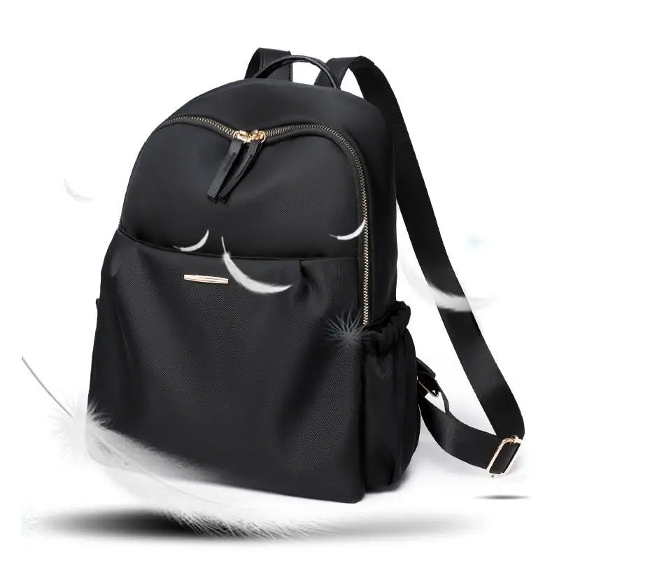 Women's Waterproof Oxford Cloth Backpack Vertical Square