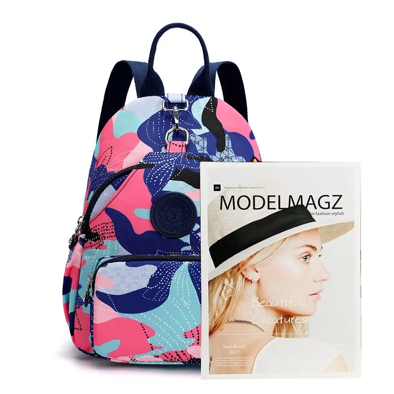 Women's Soft Nylon Travel Backpack