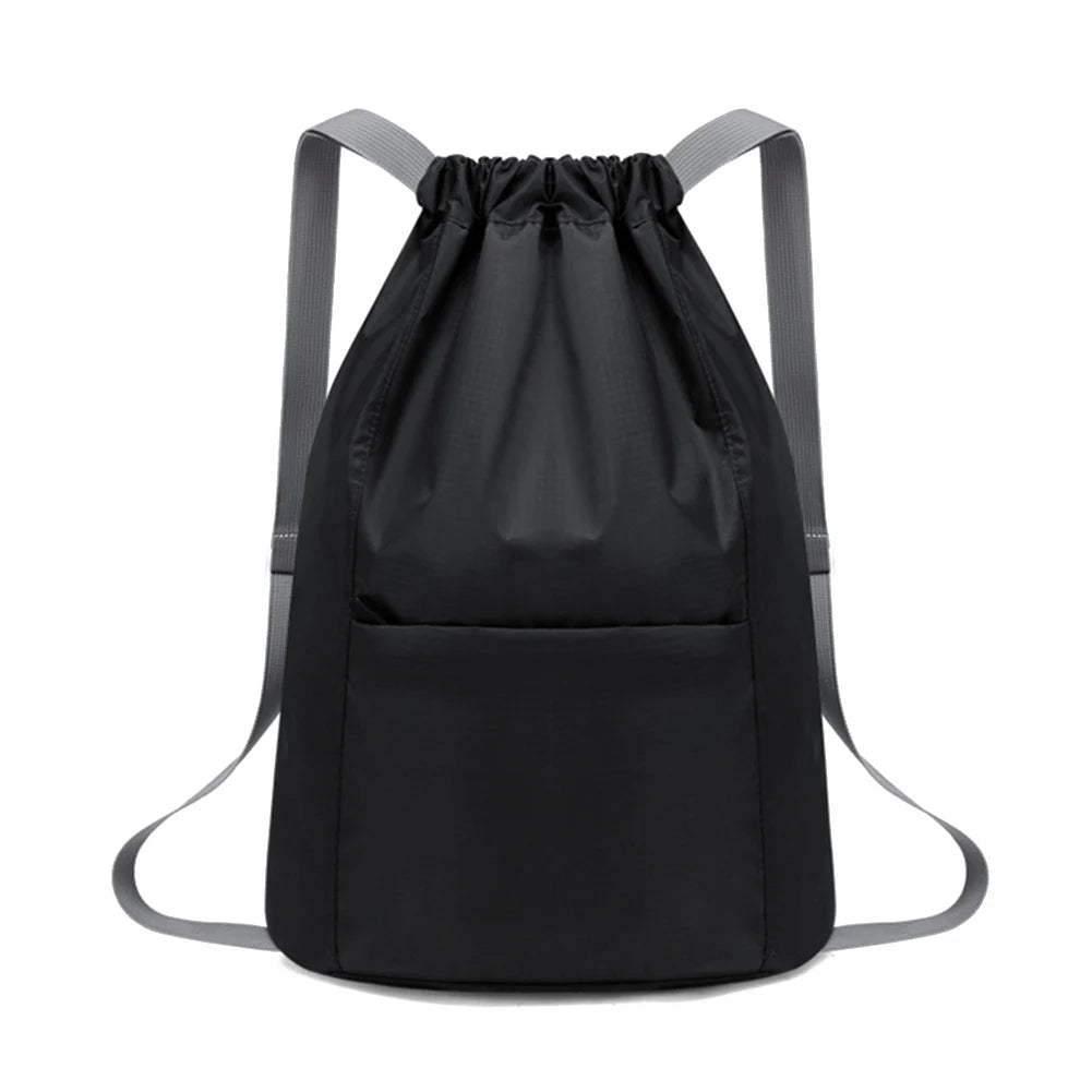 Women's Foldable Sports Bag Backpack Drawstring School Bag Male Backpack