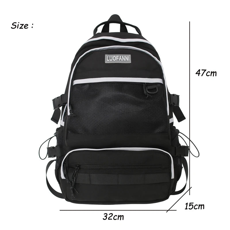 Women's Large Capacity School Backpack for Teens College Travel Rucksack