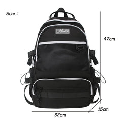 Women's Large Capacity School Backpack for Teens College Travel Rucksack