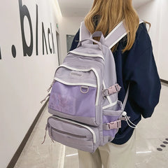 Women's Large Capacity School Backpack for Teens College Travel Rucksack