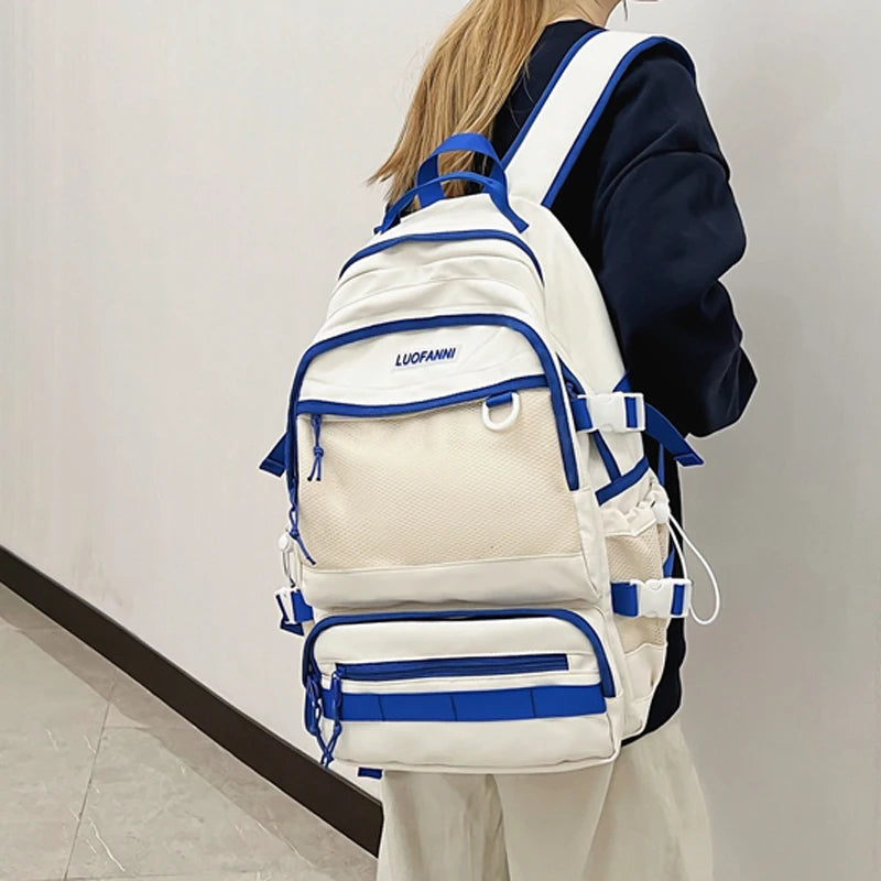 Women's Large Capacity School Backpack for Teens College Travel Rucksack