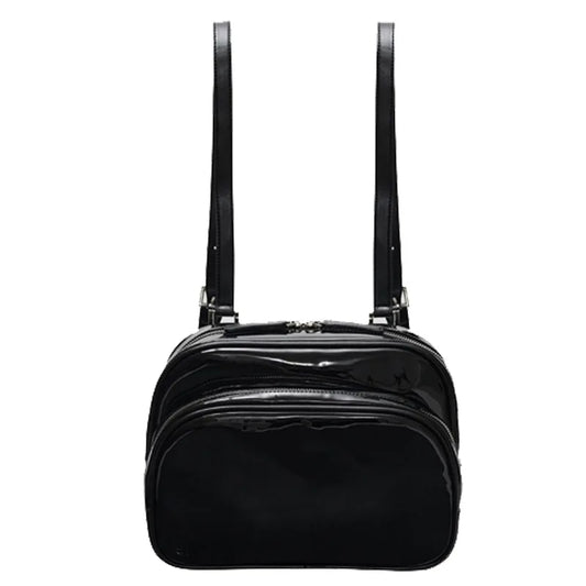 Women's Backpack PU Material High-capacity Schoolbag Slightly Waterproof