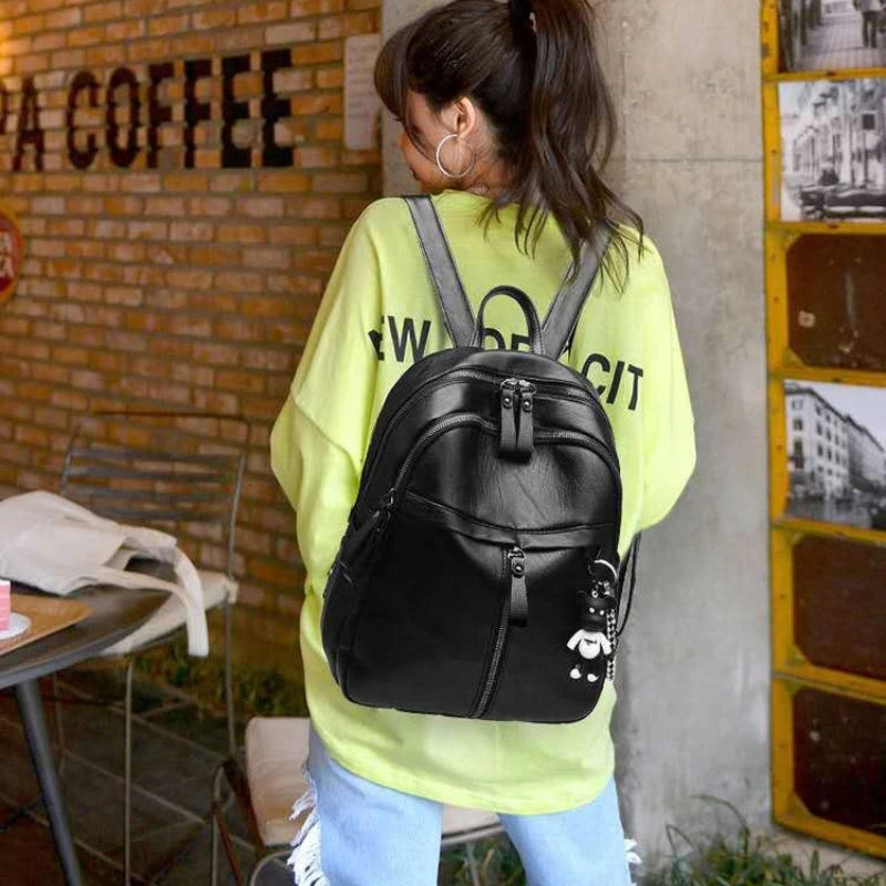 Women's Backpack Leisure Bag Outdoor Travel Backpack Lithe Zippers