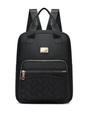 Women's Solid Travel Backpack Nylon Schoolbag for Women