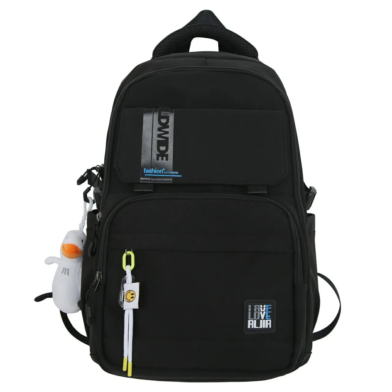 Women's Solid Multi-pocket Backpack
