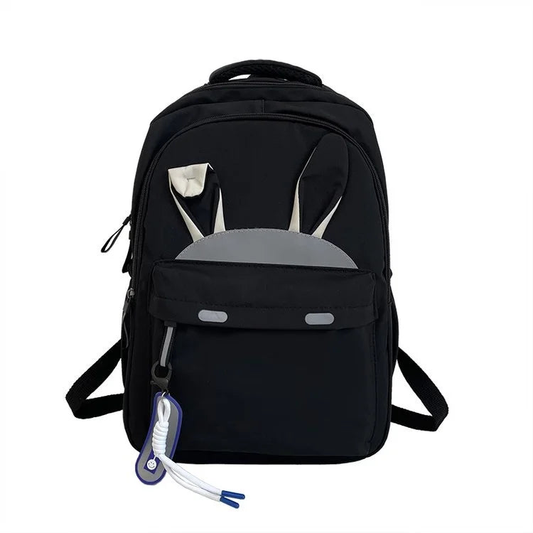 Women's Backpack Student Schoolbag Rabbit Ear Bag Options Girls' Nylo...