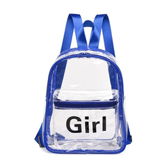 Women's Clear PVC Backpack Waterproof Transparent Bag