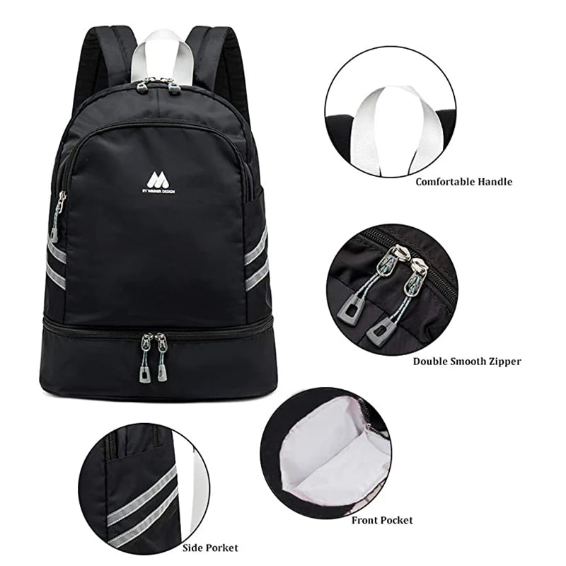 Women's Waterproof Backpack Organizer Travel Shoulder Bag