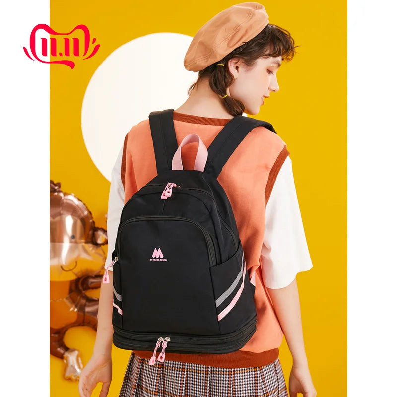 Women's Waterproof Backpack Organizer Travel Shoulder Bag