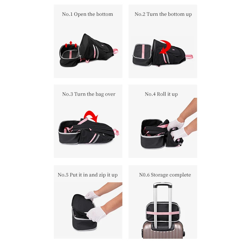 Women's Waterproof Backpack Organizer Travel Shoulder Bag