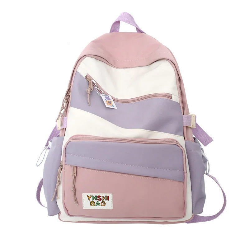 Women's Panelled Waterproof Nylon Travel Backpack