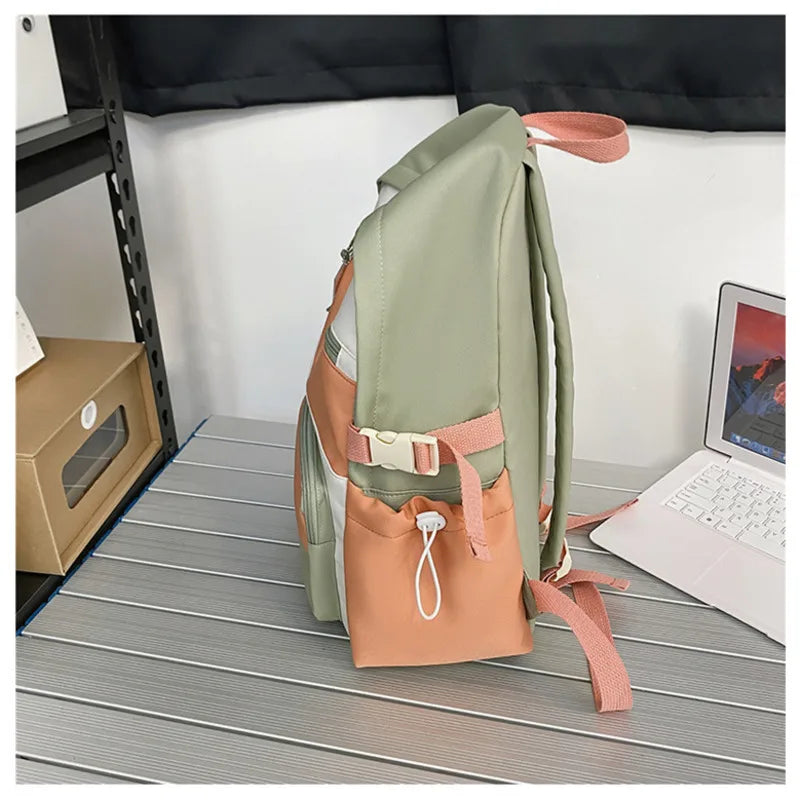 Women's Panelled Waterproof Nylon Travel Backpack