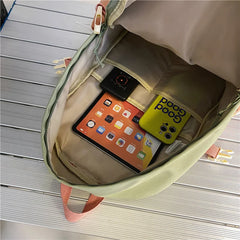 Women's Panelled Waterproof Nylon Travel Backpack